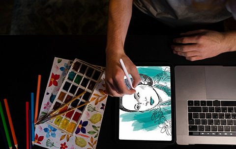 Capa do Curso de Técnicas de Desenho e Ilustração